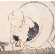 “Hotei viewing Moon”