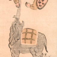 “Ōtsu-e:Tengu and Elephant”