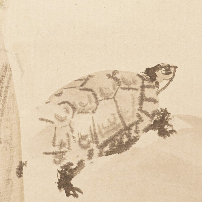 円山応挙（圓山應挙）「鶴亀図(双幅)」0