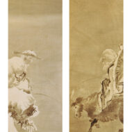 高田敬輔「太公望・老子出関図(双幅)」0_1