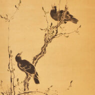 森蘭斎「叭々鳥図」0