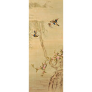 “Willow with White-headed Bulbul and Peach with Golden Dove”