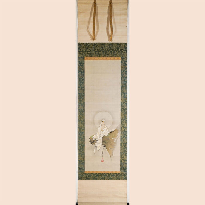 野崎真一「白衣観音白拍子亀菊・春夏秋冬草花図」4