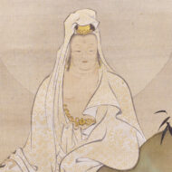 “White-Robed Kannon, Shirabyōshi Kamegiku, and Flowers of the Four Seasons”