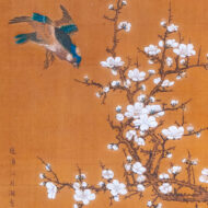 大友月湖「梅に小禽図」0