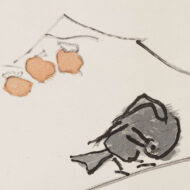 熊谷守一「柿に鳥」0