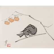 “Bird on a Persimmon Branch”