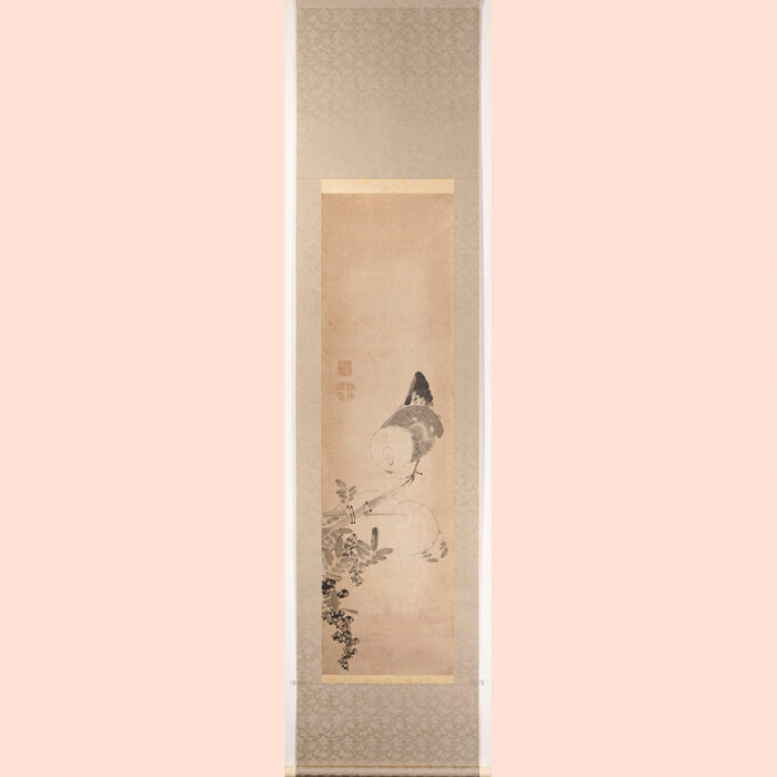 伊藤若冲「藤に鶏図-2」2