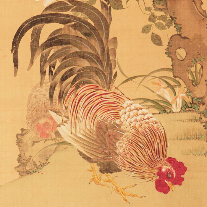 意冲「薔薇に鶏図」0