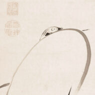 伊藤若冲「双鶴図」0