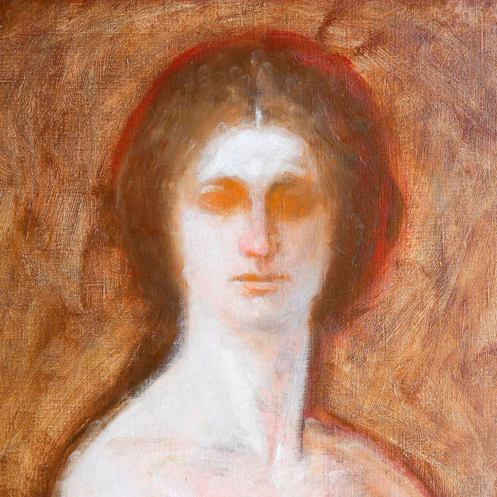 鴨居玲「婦人像」0