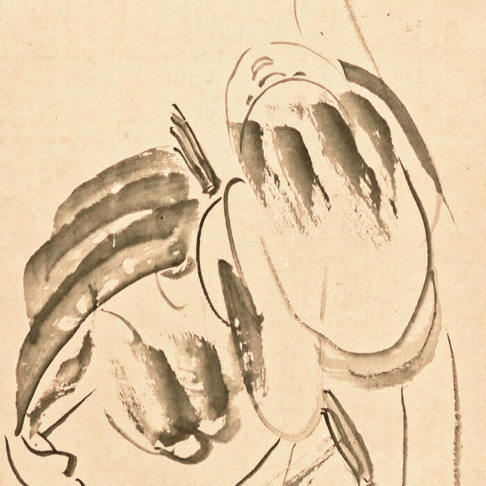 仙厓義梵「寒山拾得図」0