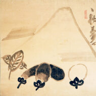 Hakuin Ekaku “First Dream — Mount Fuji, a Hawk, and an Eggplant”0
