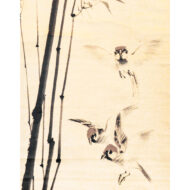 長沢芦雪（長澤蘆雪）「竹雀図」0