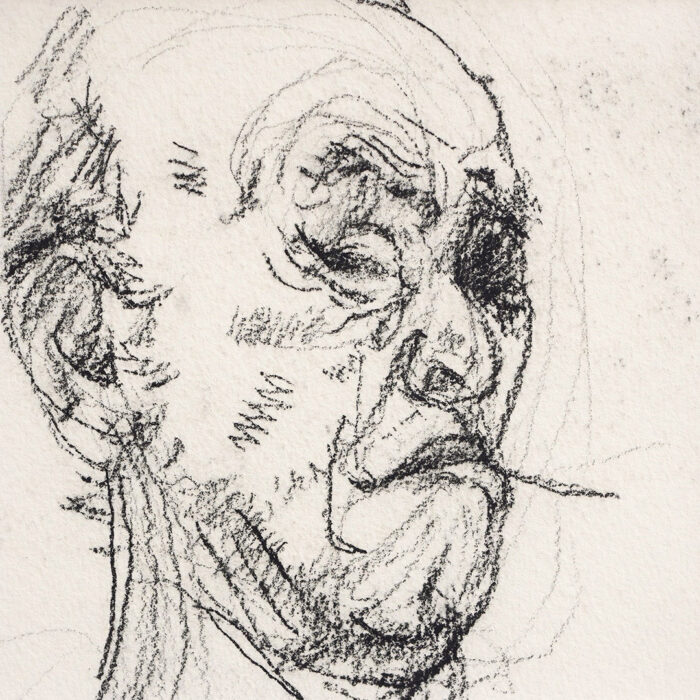 鴨居玲「私の村の酔っぱらい」0