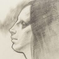 鴨居玲「無題（婦人像）」0