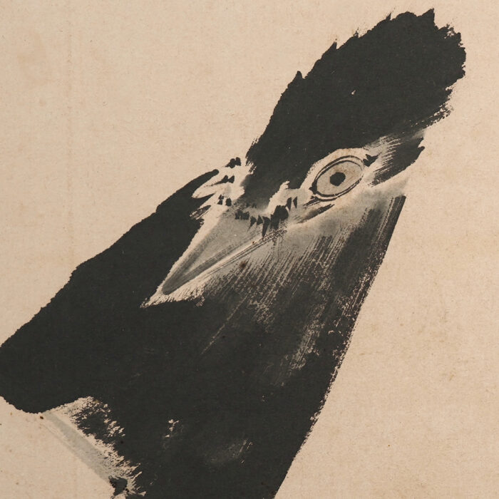 伊藤若冲「雪景叭々鳥図」0