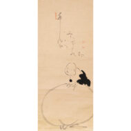 “Hotei Climbing onto His Sack”