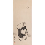 “Jurojin, the God of Longevity, Playing Kemari (Traditional Japanese Court Football)”