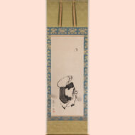 “Jurojin, the God of Longevity, Playing Kemari (Traditional Japanese Court Football)”